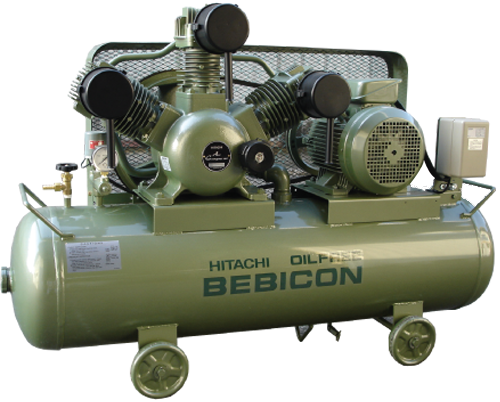Hitachi Bebicon Air Compressor 7.5HP, 8Bar, 208kg 5.5OP-9.5G5A